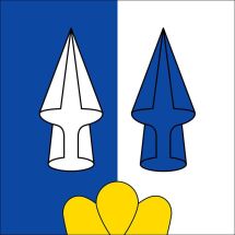 Gemeindefahne 1328 Mont-la-Ville Superflag® 120x120 cm