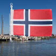 Bootsfahne Norwegen Superflag® 20x30 cm
