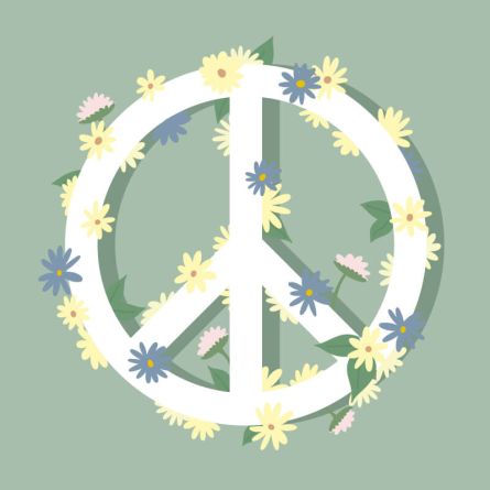 Drapeau «Peace Flower»