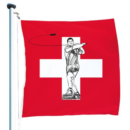 Drapeau Suisse «Hornuss» Superflag® 150x150 cm