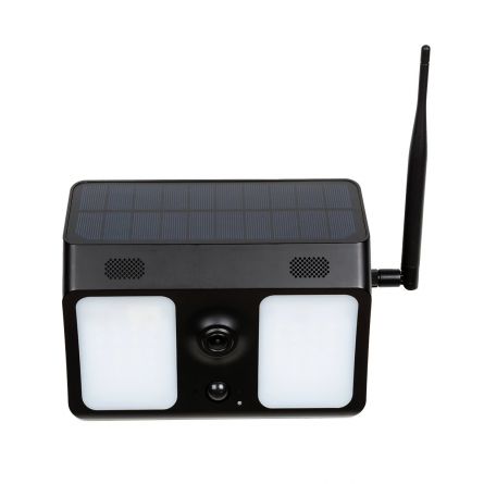 wellcraft Caméra de sécurité solaire à LED
