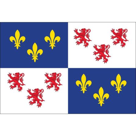Fahne Region Picardie Frankreich